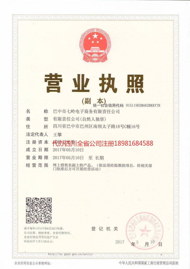 安庆安庆七岭电子商务有限责任公司