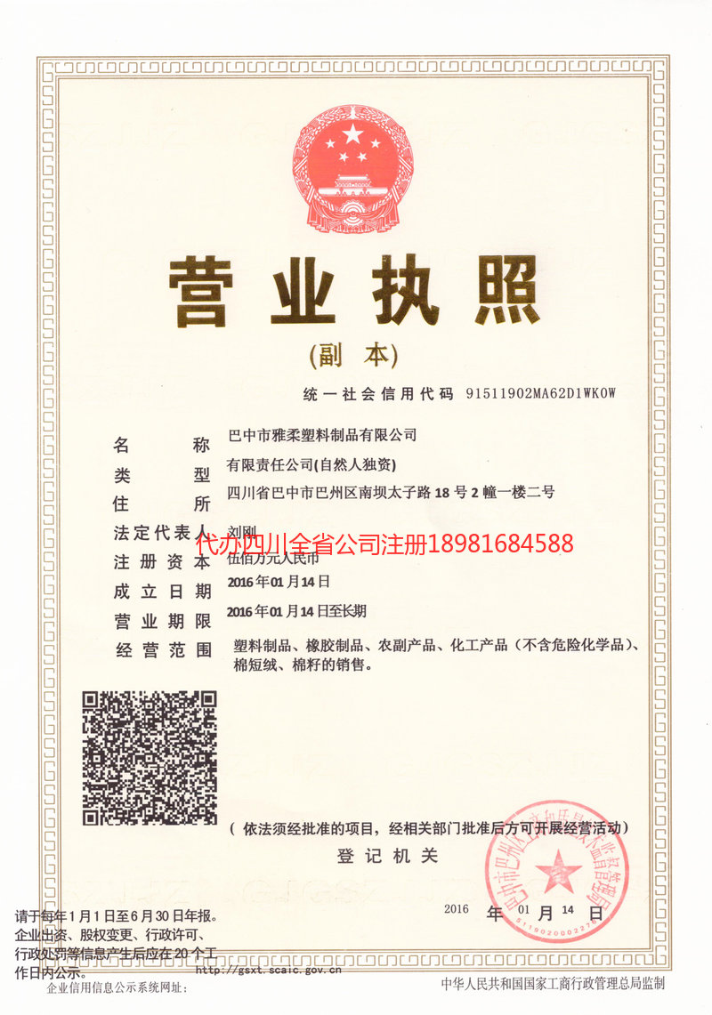 安庆安庆雅柔塑料制品有限公司