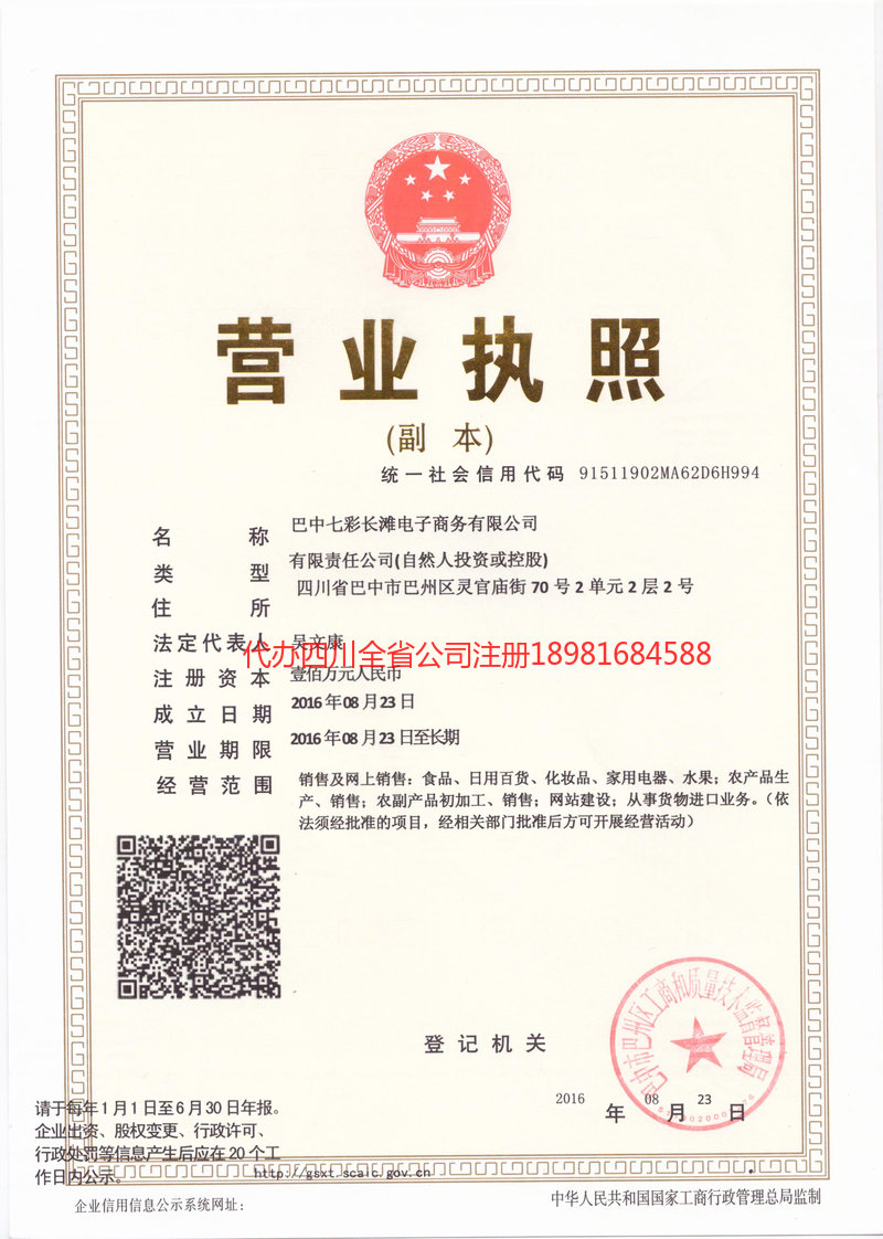安庆安庆七彩长滩电子商务有限公司