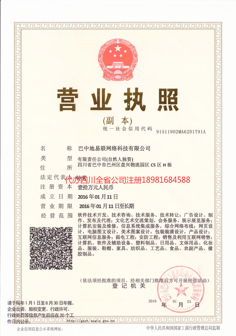 安庆安庆地易联网络科技有限公司